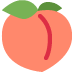 brzoskwinia — emotka w stylu X (Twitter), Twemoji