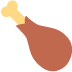 udko kurczaka — emotka w stylu X (Twitter), Twemoji
