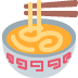 miska parującego jedzenia — emotka w stylu X (Twitter), Twemoji