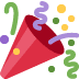 tuba z konfetti — emotka w stylu X (Twitter), Twemoji