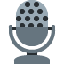 mikrofon studyjny — emotka w stylu X (Twitter), Twemoji