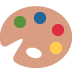 paleta malarska — emotka w stylu X (Twitter), Twemoji