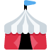 namiot cyrkowy — emotka w stylu X (Twitter), Twemoji