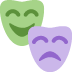 maski teatralne — emotka w stylu X (Twitter), Twemoji