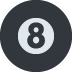 bila 8 — emotka w stylu X (Twitter), Twemoji