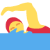pływająca kobieta — emotka w stylu X (Twitter), Twemoji