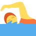 pływająca osoba — emotka w stylu X (Twitter), Twemoji