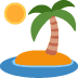 bezludna wyspa — emotka w stylu X (Twitter), Twemoji