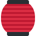 czerwony lampion — emotka w stylu X (Twitter), Twemoji