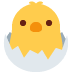 wykluwające się kurczątko — emotka w stylu X (Twitter), Twemoji