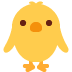 kurczątko od przodu — emotka w stylu X (Twitter), Twemoji