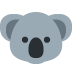 koala — emotka w stylu X (Twitter), Twemoji