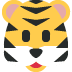głowa tygrysa — emotka w stylu X (Twitter), Twemoji