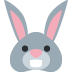 głowa królika — emotka w stylu X (Twitter), Twemoji