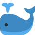 wieloryb tryskający wodą — emotka w stylu X (Twitter), Twemoji