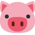 głowa świni — emotka w stylu X (Twitter), Twemoji