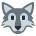 głowa wilka — emotka w stylu X (Twitter), Twemoji