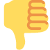 kciuk w dół — emotka w stylu X (Twitter), Twemoji