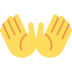 otwarte dłonie — emotka w stylu X (Twitter), Twemoji