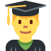 mężczyzna student — emotka w stylu X (Twitter), Twemoji