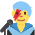 mężczyzna piosenkarz — emotka w stylu X (Twitter), Twemoji