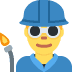 mężczyzna pracownik fabryki — emotka w stylu X (Twitter), Twemoji