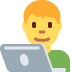 mężczyzna technolog — emotka w stylu X (Twitter), Twemoji