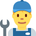mężczyzna elektryk — emotka w stylu X (Twitter), Twemoji
