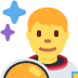 mężczyzna astronauta — emotka w stylu X (Twitter), Twemoji