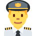 mężczyzna pilot — emotka w stylu X (Twitter), Twemoji