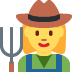rolniczka — emotka w stylu X (Twitter), Twemoji