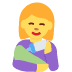 kobieta karmiąca niemowlę — emotka w stylu X (Twitter), Twemoji