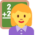 nauczycielka — emotka w stylu X (Twitter), Twemoji