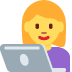 kobieta technolog — emotka w stylu X (Twitter), Twemoji