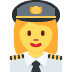 kobieta pilot — emotka w stylu X (Twitter), Twemoji