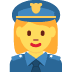 kobieta policjant — emotka w stylu X (Twitter), Twemoji