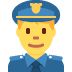 mężczyzna policjant — emotka w stylu X (Twitter), Twemoji
