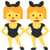 kobiety z uszami królika na przyjęciu — emotka w stylu X (Twitter), Twemoji