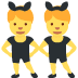 mężczyźni z uszami królika na przyjęciu — emotka w stylu X (Twitter), Twemoji