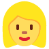 blondynka — emotka w stylu X (Twitter), Twemoji