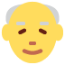 starszy mężczyzna — emotka w stylu X (Twitter), Twemoji