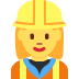 kobieta budowlaniec — emotka w stylu X (Twitter), Twemoji