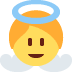aniołek — emotka w stylu X (Twitter), Twemoji