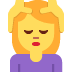 kobieta podczas masażu — emotka w stylu X (Twitter), Twemoji