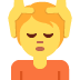 osoba podczas masażu — emotka w stylu X (Twitter), Twemoji