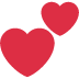 dwa serca — emotka w stylu X (Twitter), Twemoji