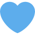 niebieskie serce — emotka w stylu X (Twitter), Twemoji