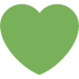 zielone serce — emotka w stylu X (Twitter), Twemoji