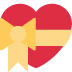 serce ze wstążką — emotka w stylu X (Twitter), Twemoji
