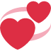 wirujące serca — emotka w stylu X (Twitter), Twemoji